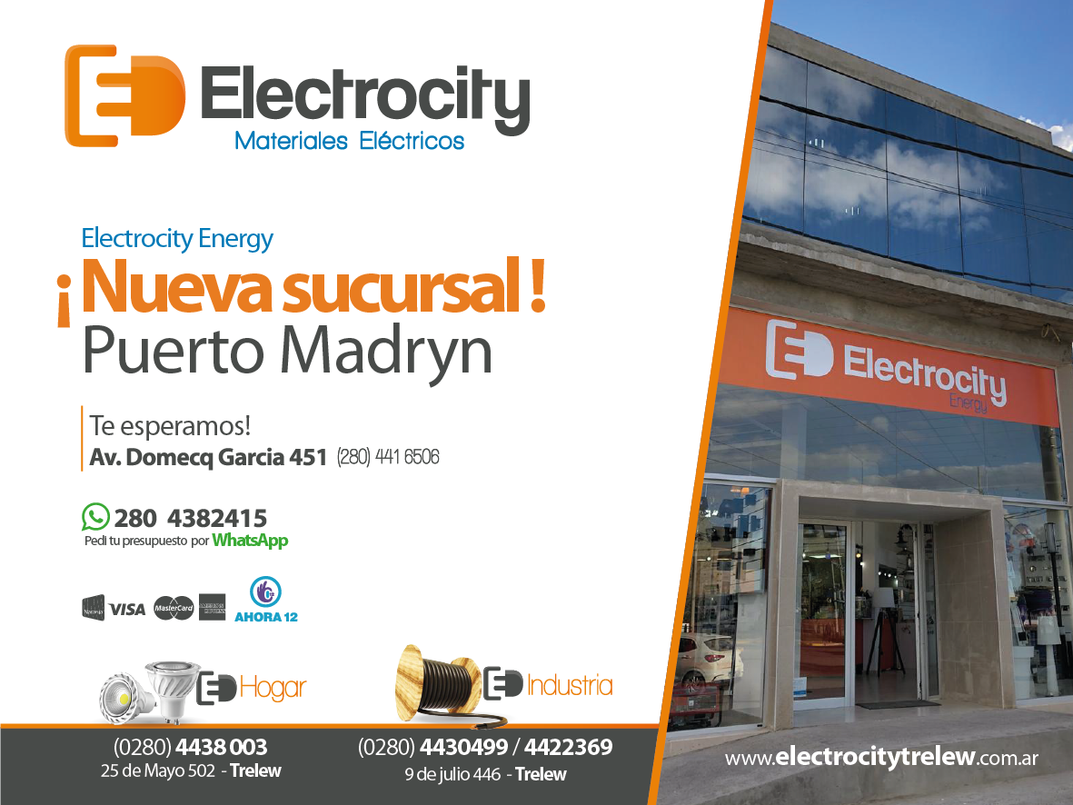 Nueva sucursal de Electrocity en Puerto Madryn! - Iluminación.Net