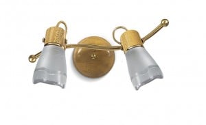 Lámpara Carilux | S Platil y Oro - 84-2 D