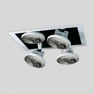 Lámpara Punto Iluminación | ATRIO BOX 111 LED X4 CUADRADO - EM ATBX 111G 4C - Empotrable